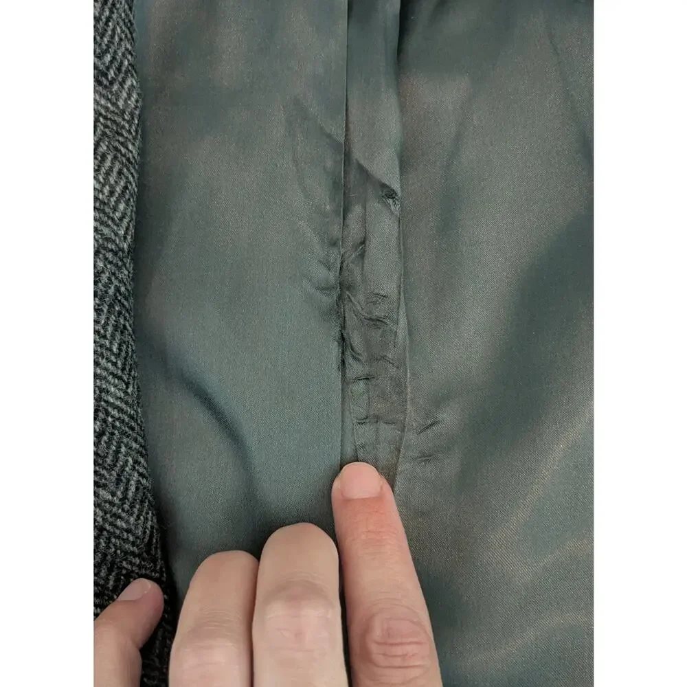 J. Crew Grey Wool Herringbone Blazer